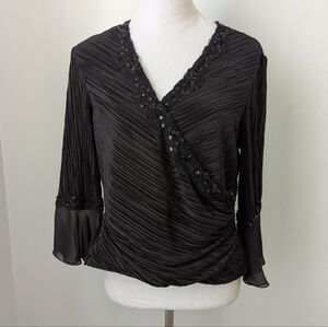 Cachet Black Sequin Top, 16